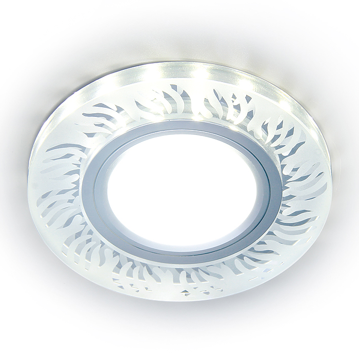 Светильник встраиваемый точечный с LED подсветкой Ambrella Light S217