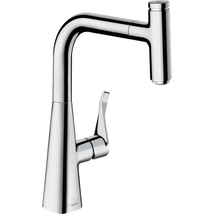 Смеситель для кухни с вытяжным изливом Metris M71 Hansgrohe 73802000