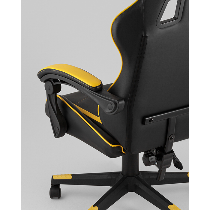 Кресло игровое TopChairs Shadow чёрно-жёлтый Stool Group GF-8079 black+yellow