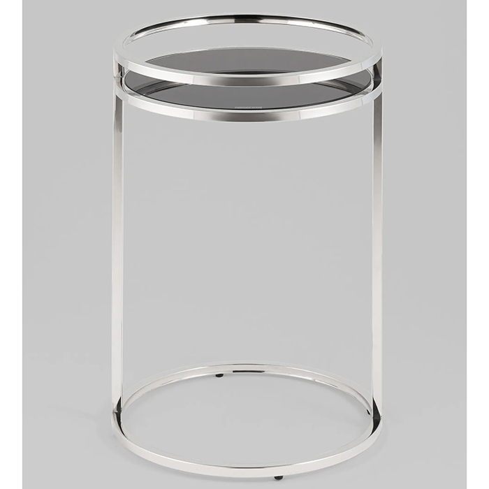 Журнальный столик Гестия 41х60 стекло чёрный Stool Group EET-079