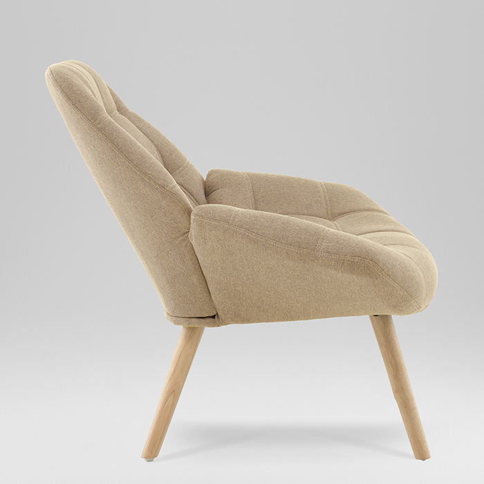 Кресло Олби Квадро бежевый Stool Group QH-8927K 875-3 beige