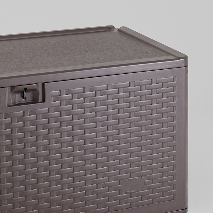 Стол-сундук пластик коричневый 110х55 276л Stool Group YX-DB73H