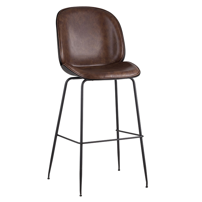 Стул барный Турин коричневый экокожа Stool Group 9329C BROWN