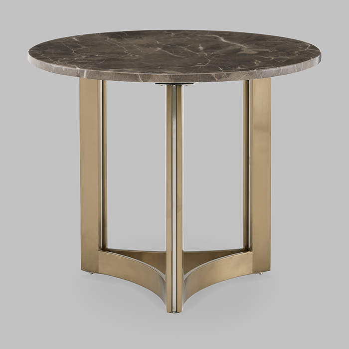 Журнальный столик Кассия D60 темная керамика Stool Group EET-292-BRCGS-brown 5105-9