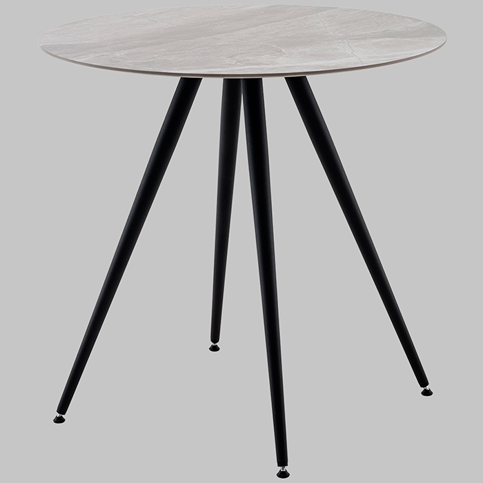 Стол Ники круглый керамика Italian light grey D80 Stool Group vd-niki-ilg-800