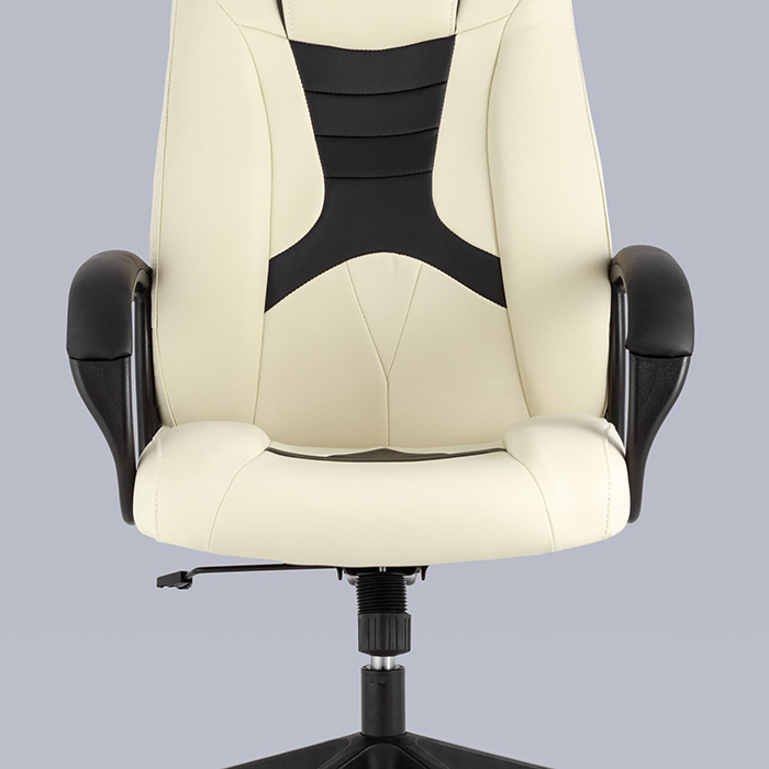 Кресло игровое TopChairs ST-Cyber 8 белый/чёрный Stool Group ST-CYBER 8 WHITE