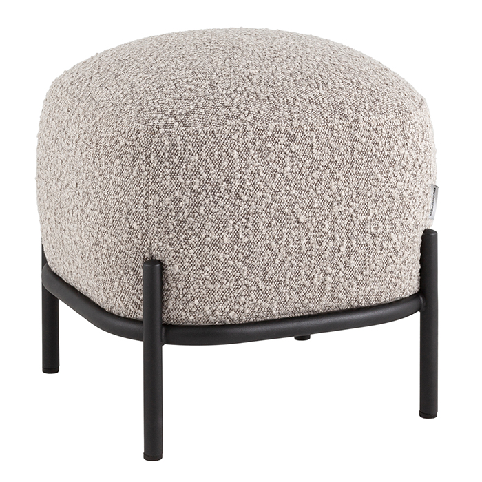 Пуф Стоун букле серо-бежевый Stool Group vd-pf-stone-tr-grey
