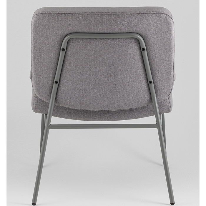 Кресло Эбигейл велюр серый каркас серый Stool Group LV-120-E86-7005