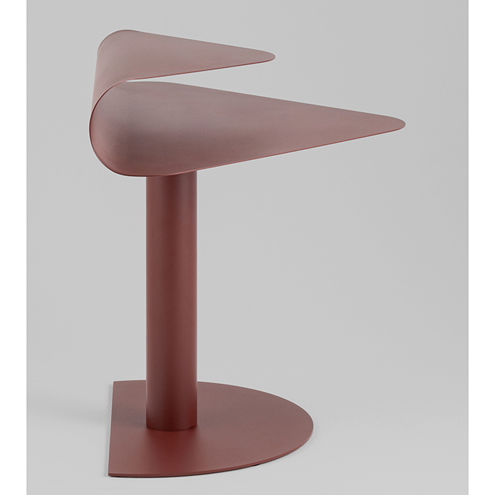 Журнальный столик Cornea металл бордовый Stool Group MT-199 DB-032