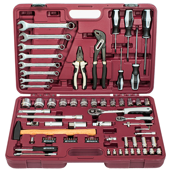 Набор инструмента универсальный (77 шт) Thorvik UTS0077