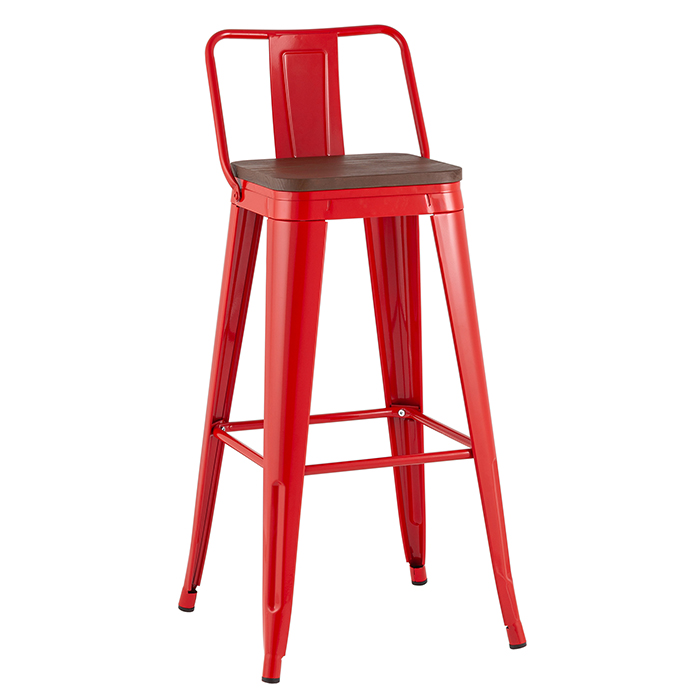 Стул барный Tolix красный Stool Group YD-H765E-W KD LG-03