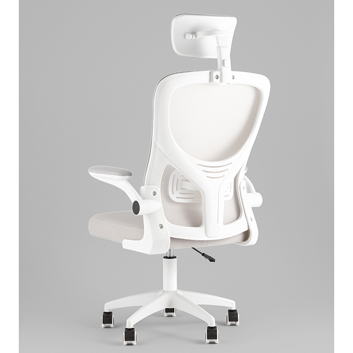 Кресло офисное TopChairs Core серый Stool Group OUE-2504-HR w.pl grey mesh