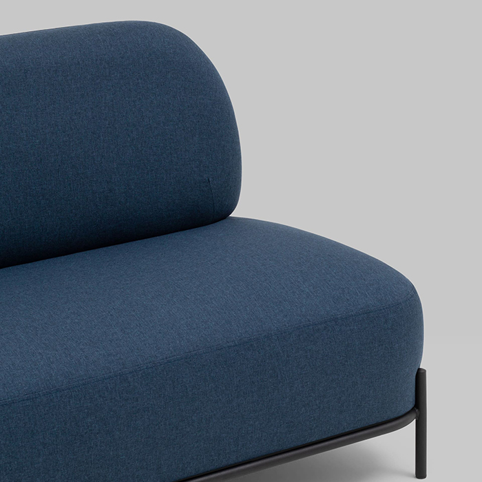 Диван Стоун рогожка синий Stool Group vd-dv-stone-f80