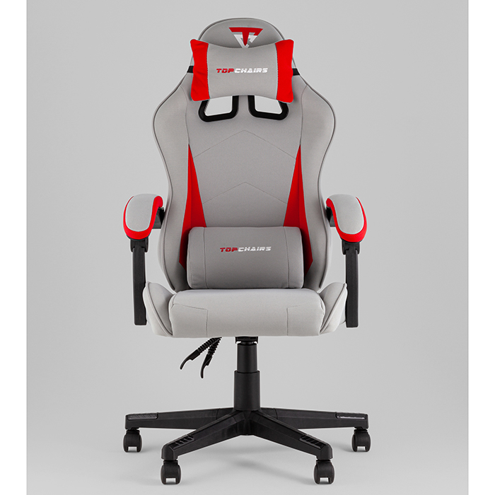 Кресло игровое TopChairs Phantom серо-красный Stool Group GF-D80 TT704+TT703