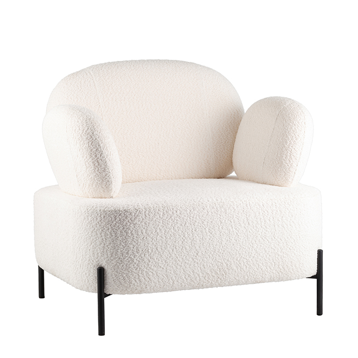 Кресло Кэнди букле белый Stool Group vd-candy-cm01