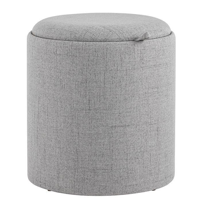 Пуф с ящиком Хюгге S рогожка серый Stool Group 19B260LS Y13-8