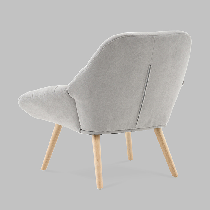 Кресло Олби Страйпс светло-серый Stool Group QH-2805K 263-6 light grey