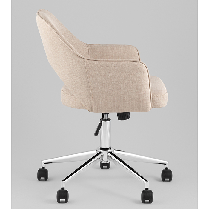 Кресло офисное Кларк рогожка бежевый Stool Group CLARKSON LINEN BEIGE