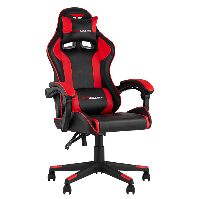Кресло игровое TopChairs Shadow чёрно-красный Stool Group GF-8079 black+red