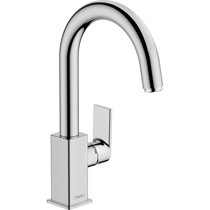 Смеситель для раковины со сливным гарнитуром Vernis Shape Hansgrohe 71564000