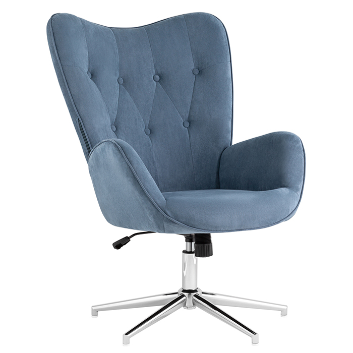 Кресло регулируемое Филадельфия замша глубокий синий NC Stool Group FUCHS HY-20-5218