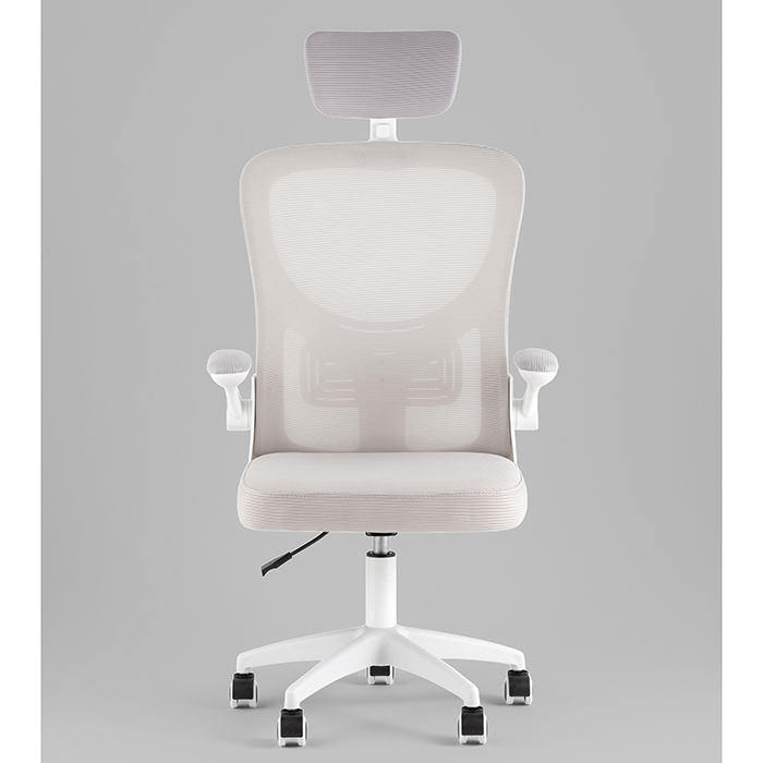 Кресло офисное TopChairs Core серый Stool Group OUE-2504-HR w.pl grey mesh