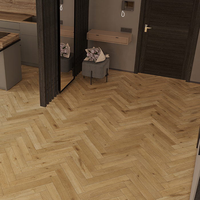 Ламинат Дуб Хайнан Herringbone Elegant 10 Norland LF306-09
