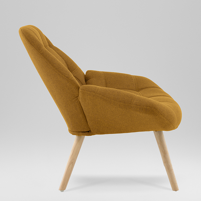 Кресло Олби Квадро горчичный Stool Group QH-8927K 875-7 brown