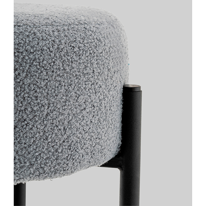Стул барный Беккет букле светло-серый Stool Group SSP 135-86041