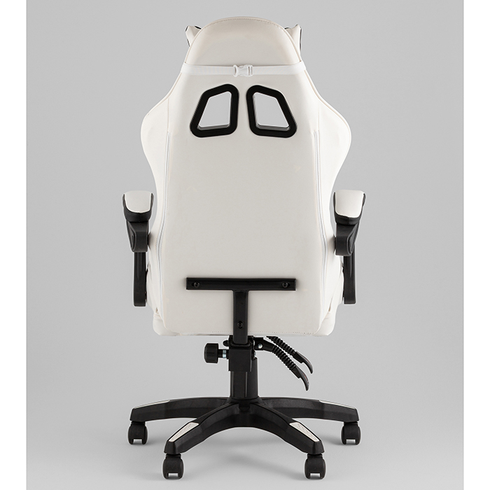 Кресло игровое TopChairs Phantom бело-чёрный Stool Group GF-D80 white+black