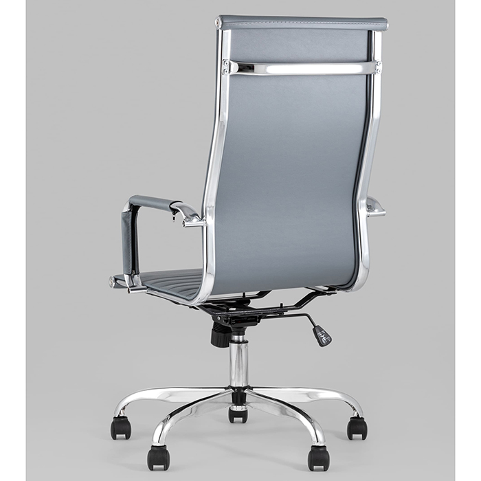 Кресло офисное TopChairs City серое Stool Group D-101H GREY