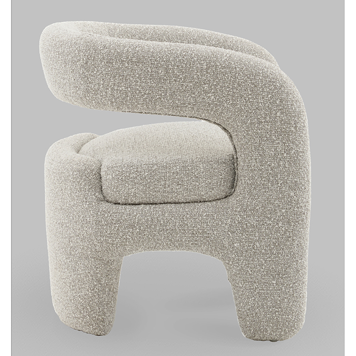 Кресло-лаунж Bones серебристый Stool Group FDC5014 Monet Silver