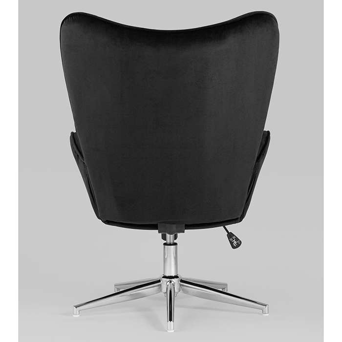 Кресло регулируемое Филадельфия велюр чёрное Stool Group FUCHS HLR-80