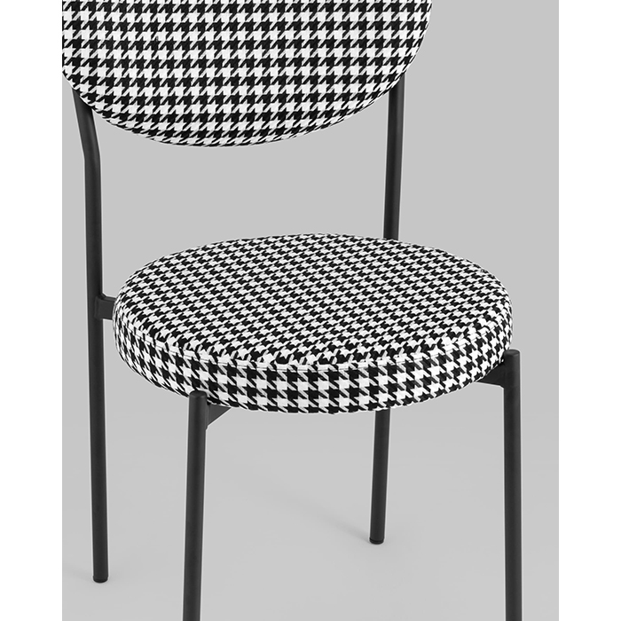 Стул Барбара чёрно-белый Stool Group BARBARA Houndstooth