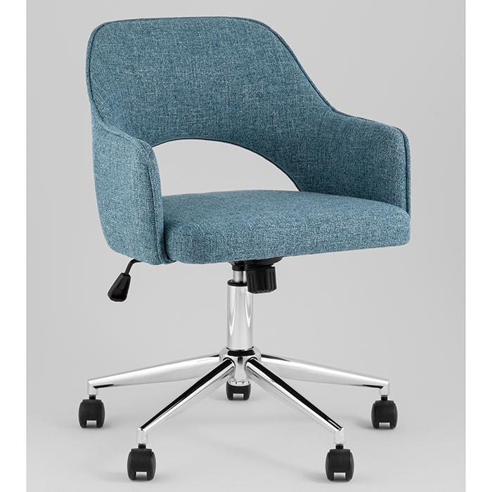 Кресло офисное Кларк рогожка синий Stool Group CLARKSON TWEED BLUE