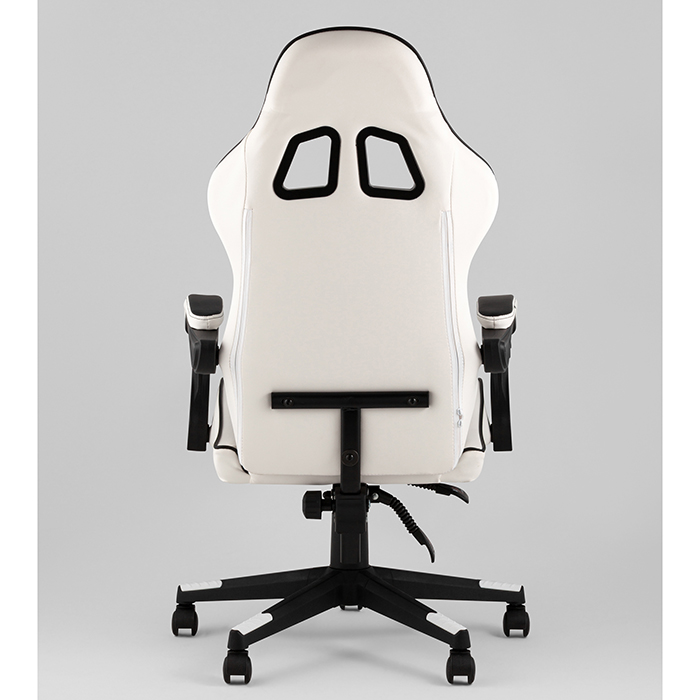 Кресло игровое TopChairs Shadow бело-чёрный Stool Group GF-8079 white+black