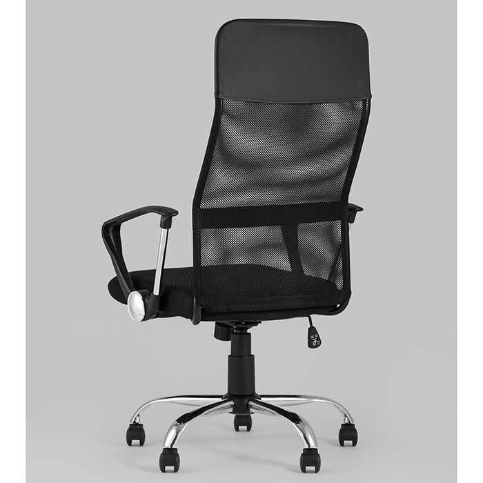 Кресло офисное TopChairs Benefit чёрный Stool Group D-200 black