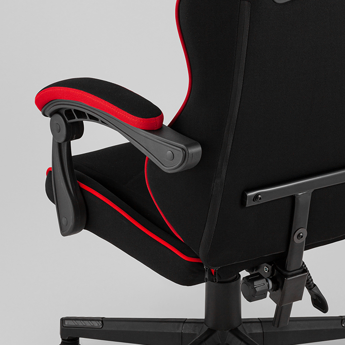 Кресло игровое TopChairs Phantom чёрно-красный Stool Group GF-D80 TT701+TT703