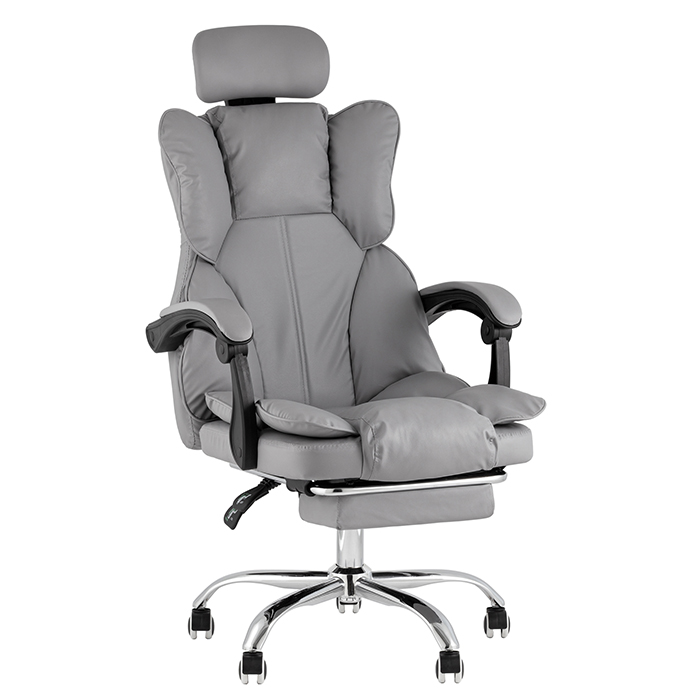 Кресло офисное TopChairs Siento серый Stool Group OUE-GC2501 grey