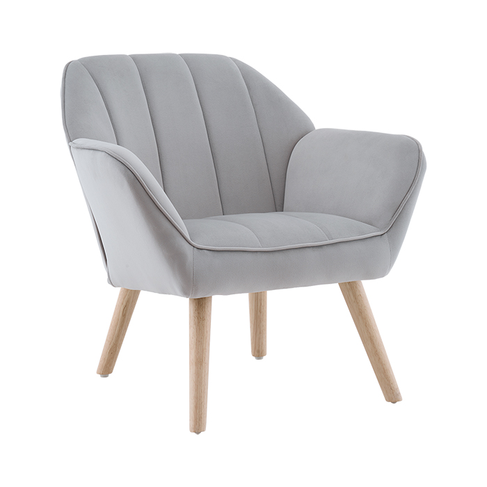 Кресло Руди серебристый Stool Group QH-2802K HLR-14 light grey