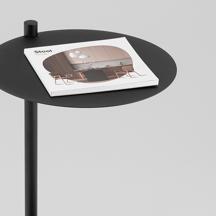 Журнальный столик Siara металл черный Stool Group MT-214 DB-001