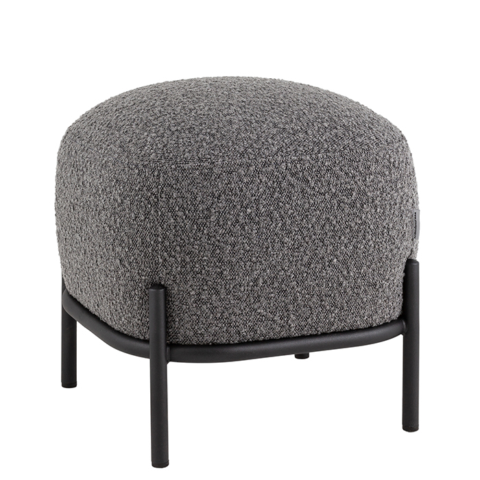 Пуф Стоун букле тёмно-серый Stool Group vd-pf-stone-tr-dg