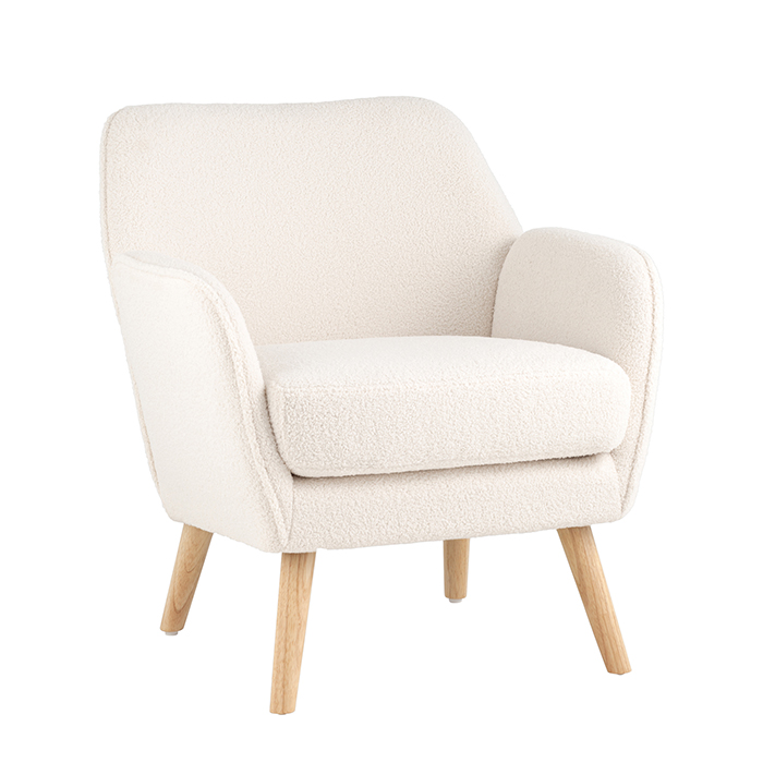 Кресло Ричи тедди белый Stool Group QH-8298K 1859-01 white