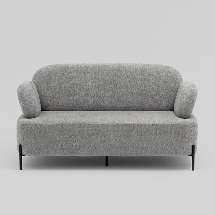 Диван Кэнди букле светло-серый Stool Group vd-dv-candy-cm82