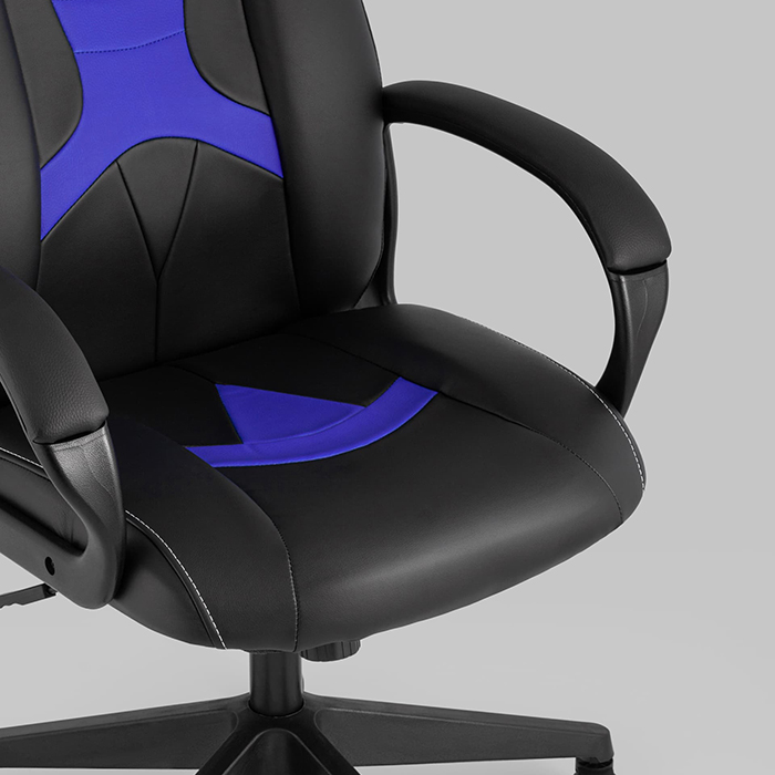 Кресло игровое TopChairs ST-Cyber 8 чёрный/синий Stool Group ST-CYBER 8 BLUE