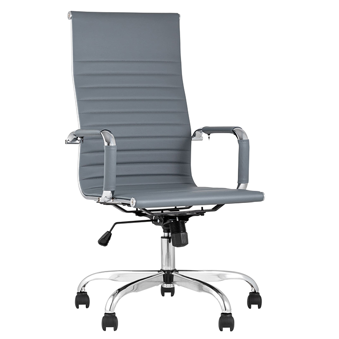 Кресло офисное TopChairs City серое Stool Group D-101H GREY