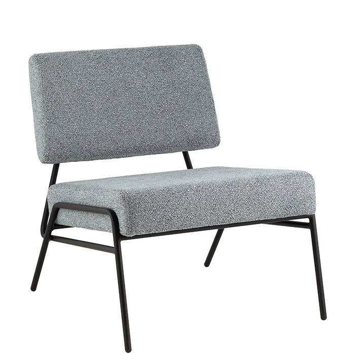 Кресло Теллинг шенилл серо-синий Stool Group LV-116-M77-01