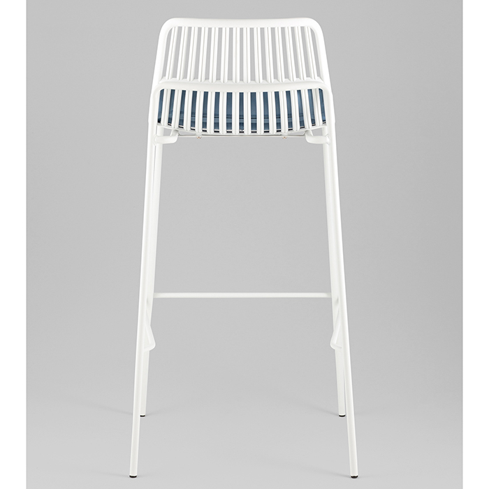 Стул барный Louran с подушкой белый Stool Group D-012H-75 white