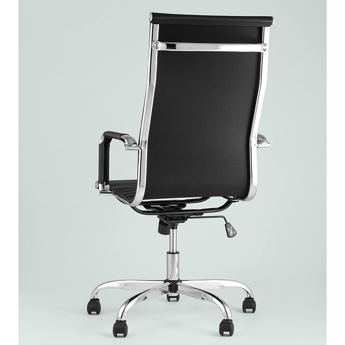 Кресло офисное TopChairs City чёрное Stool Group D-101H BLACK