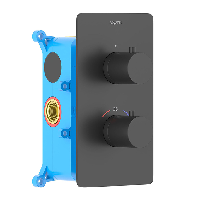 Смеситель для душа встраиваемый термостатический Европа Aquatek AQ1391MB